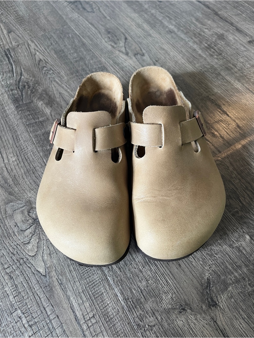 Birkenstock Boston Soft Footbed Oiled Leather in Tobacco Brown